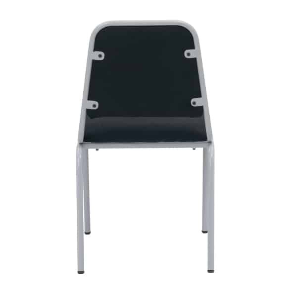 1 Seater Mild Steel PC Legs Fixed Armrest Visitor Chair | Reception & Waiting Room Chairs - Image 2