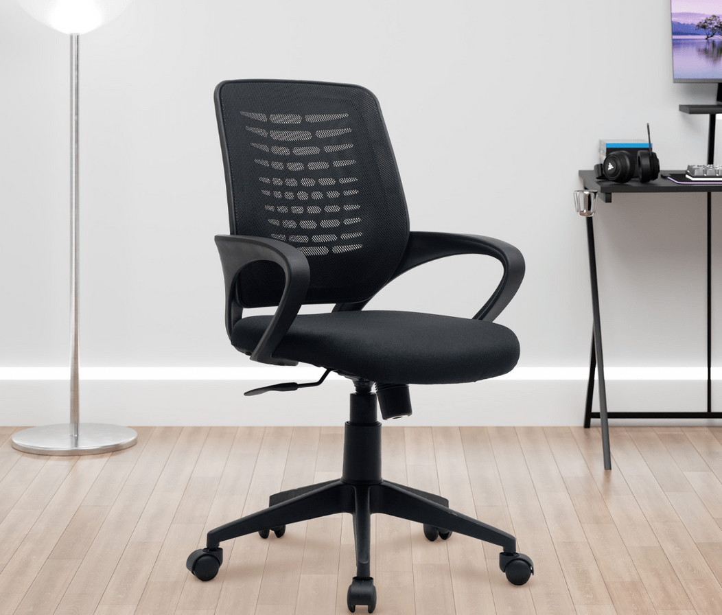 Office Revolving Desk Chair with Low Back Lumbar Support | Ideal Chair for Work from Home & Study - Image 4
